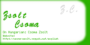 zsolt csoma business card